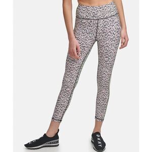 DKNY Sport Black Multicolor Confetti Print High Waist Leggings Women's XS NWT